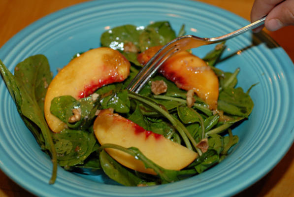 perzik rucola salade