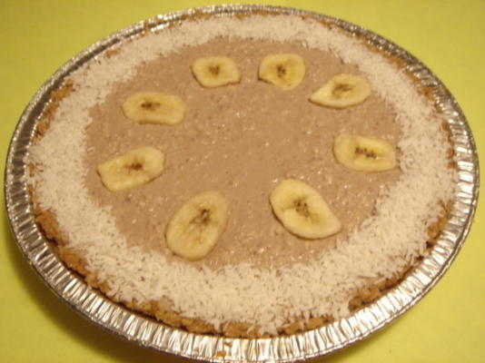 banaan kokosnoot no-cream pie