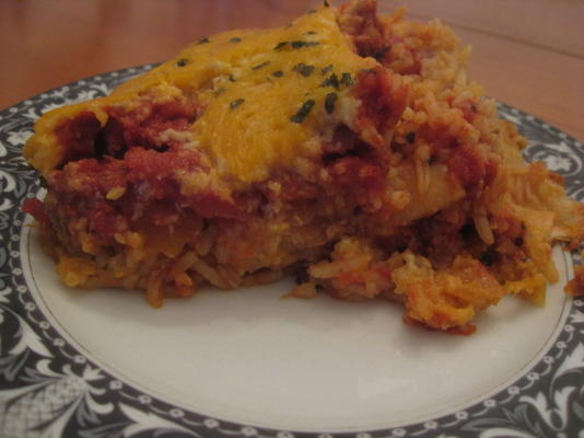 zuidwestelijke chili lasagna