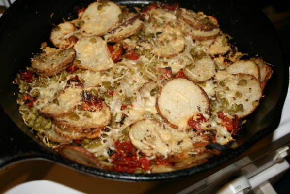 aardappel erwt en tomaat bakken