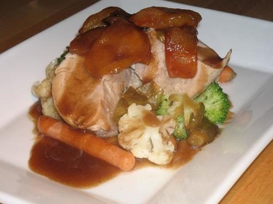varkensfilet met appel en prei