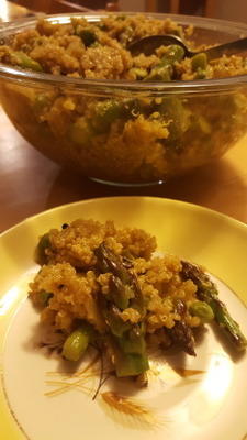 curried asperge quinoa salade