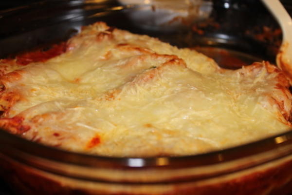 pasta gevulde pizza-stijl
