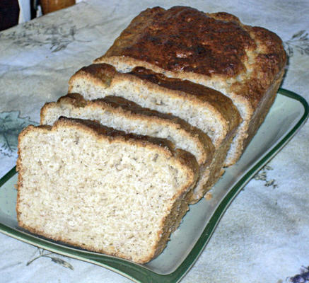 opgeklopt nootmuskaat bananenbrood (zonder ei)