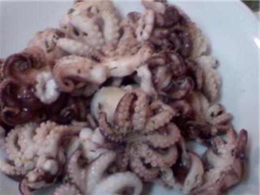 gebakken baby-octopus