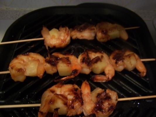 teriyaki garnalen spiesjes