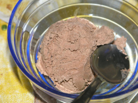 nitko's eenvoudig cacao-ijs (zonder machine)