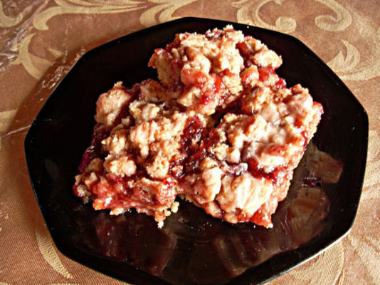 Strawberry Streusel bars