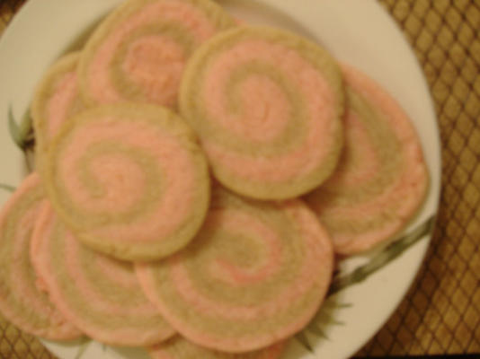 witte chocolade en donkere pinwheel cookies
