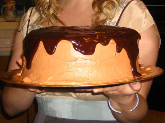 geglazuurde chocolade pompoen cake