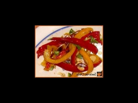 geroosterde amandel paprika's
