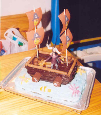 piratenschip cake