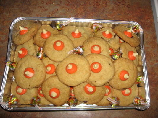 candy corn kiss cookies