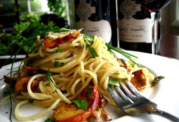 truffel met wilde champignonspaghetti