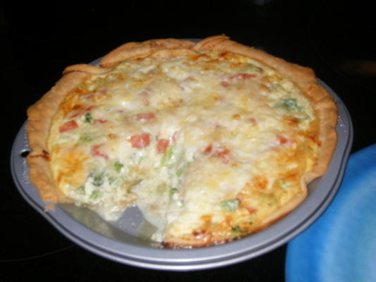 broccoli en tomaat quiche