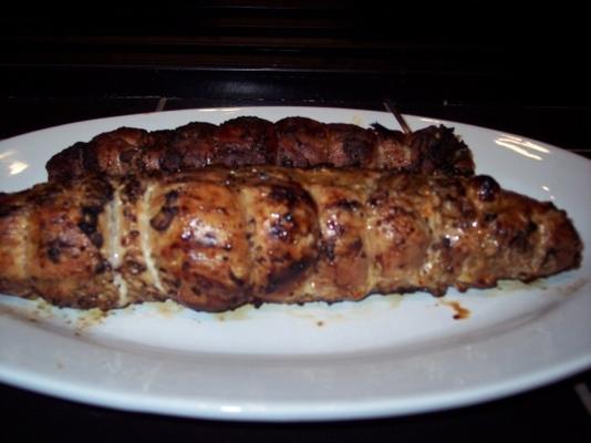 chorizo ​​gevuld varkenshaasje
