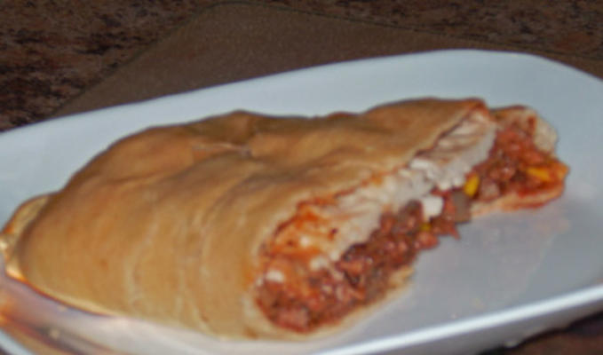 chef-kok joey's mexicaanse calzone (veganistisch)