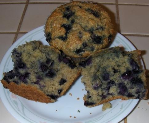 gezonde bosbessen haverzemelen muffins