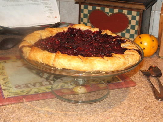 framboos en blackberry galette