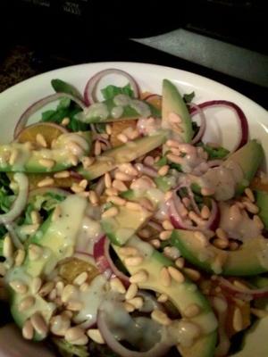 miriam's salade met maanzaad dressing