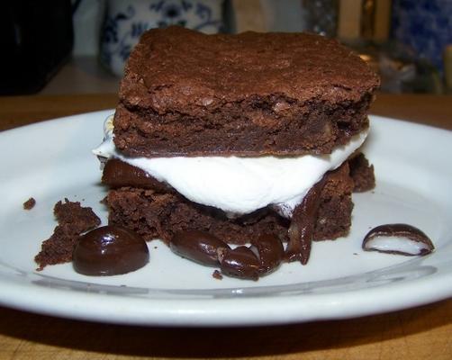 mint brownie s'mores
