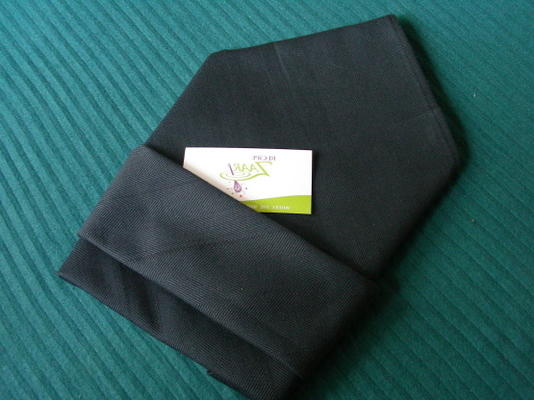 eenvoudige servet / servet, zak met spitse top