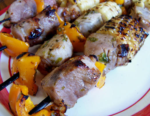 Margarita varkensvlees Kabobs