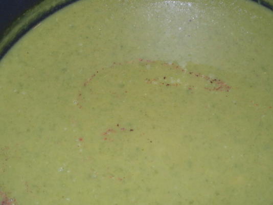kiwi zoete aardappel spinazie soep
