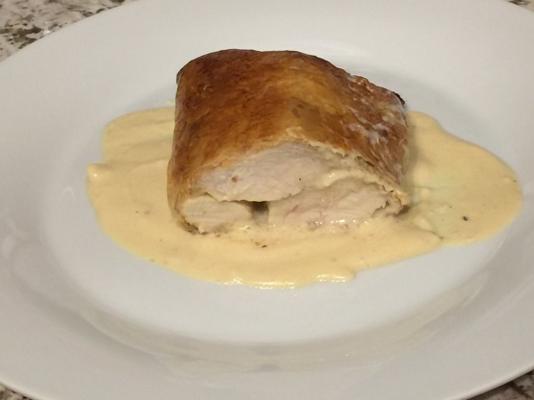 poulet dijonnaise in phyllo