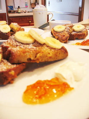 bananenbrood Franse toast met crandegrave; mij fraandicirc; che