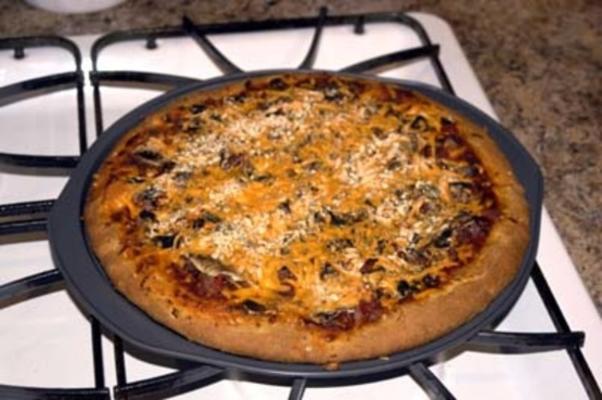 chef-kok joey's veganistische pizza korst