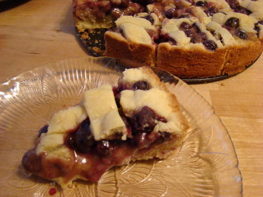 bosbessen amandeltaart met frangipane