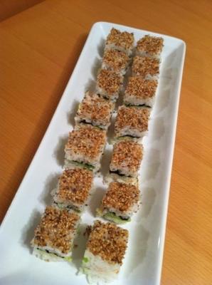 sensationele california sushi-vierkanten