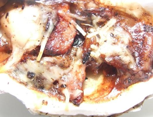 bbq spek en Parmezaanse oesters