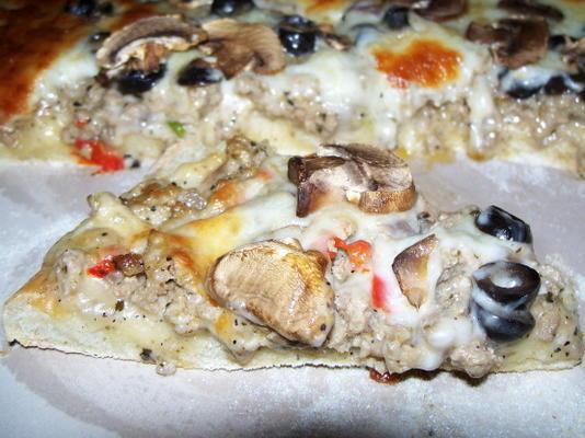 Turkije stijl pizza