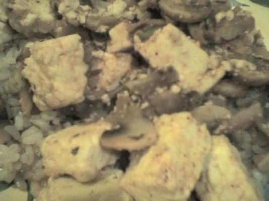 mushroom paneer curry (dieetversie)