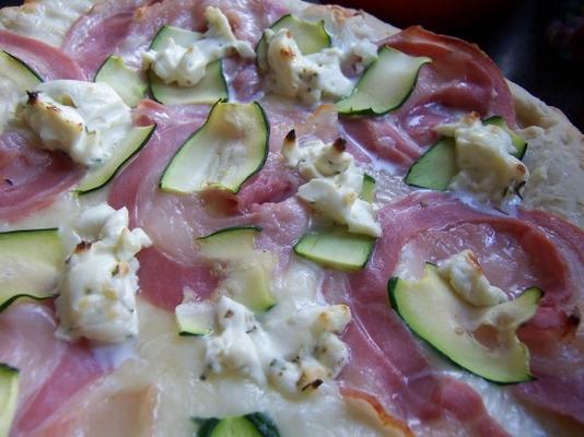 courgette pancetta pizza