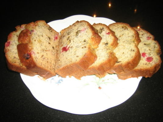 banaan cranberry walnoot brood