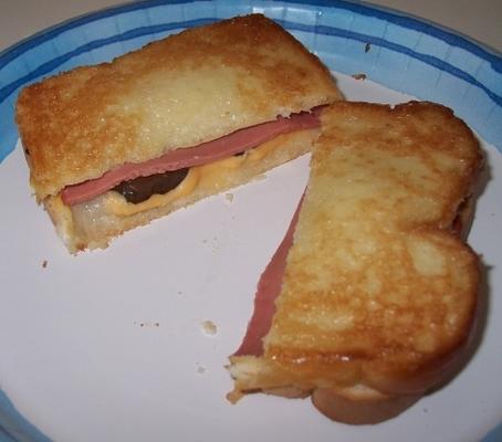 bologna griller oven geroosterde deli sandwich