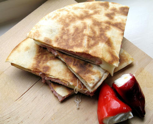 prosciutto en kaas flatbreads