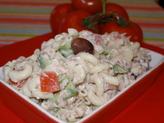 tonijn mediterrane pastasalade