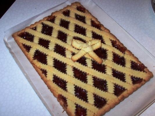 crostata di marmellata (kort gebak jam taart)