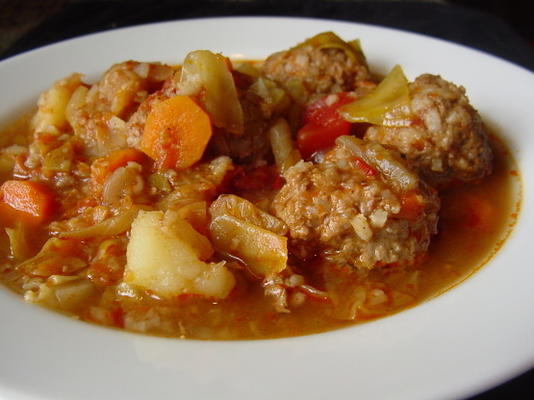 gehaktbal soep (sopa de albondigas)