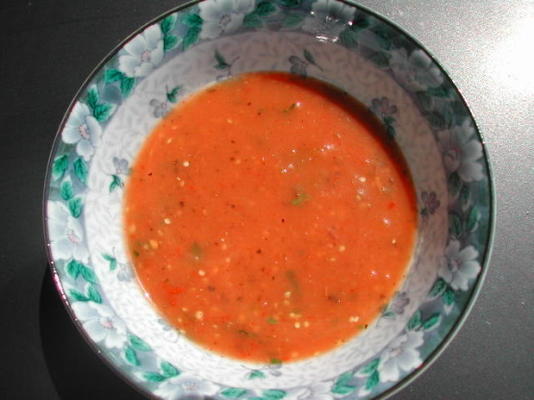 rode en groene salsa