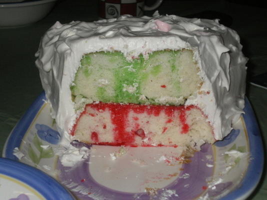 kerst jello cake