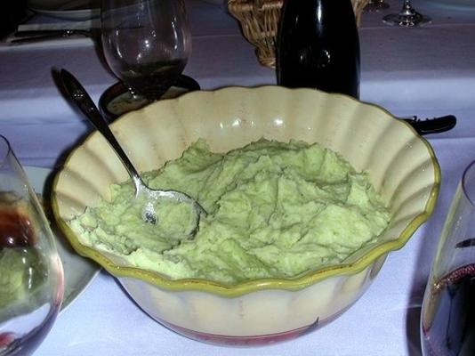 puree verte - aardappel, venkel en fava puree