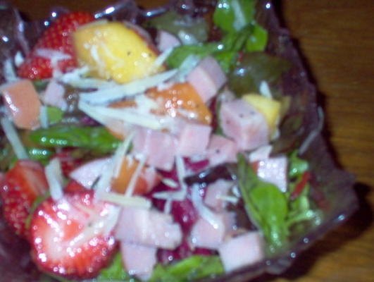 ham en fruitsalade