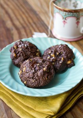 pure chocolade walnoot cookies