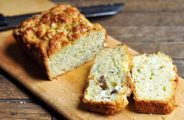 Zucchini and Olive Breakfast Cake, French-Style