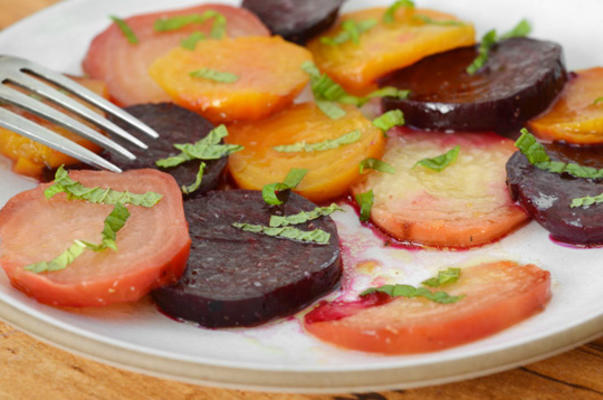 Roasted Beets with Cumin, Lime, and Mint